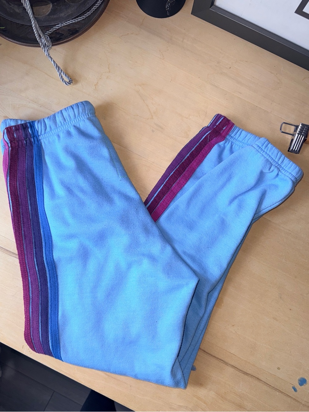 Aviator Nation Sky Blue 5 Stripe  Pink Purple Blue  - XS READS - Picture 2 of 8